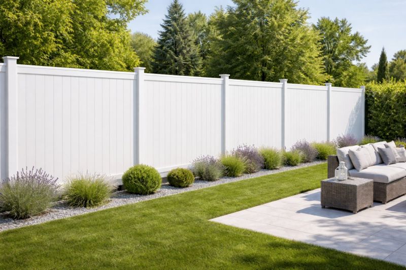 White PVC Fence Installation in Wilmington, NC