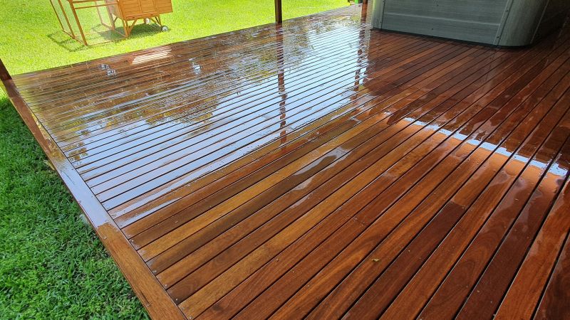 Finished Wood Deck Surface